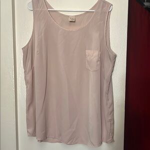 Faded Glory Pink Sleeveless Relaxed Tank Top